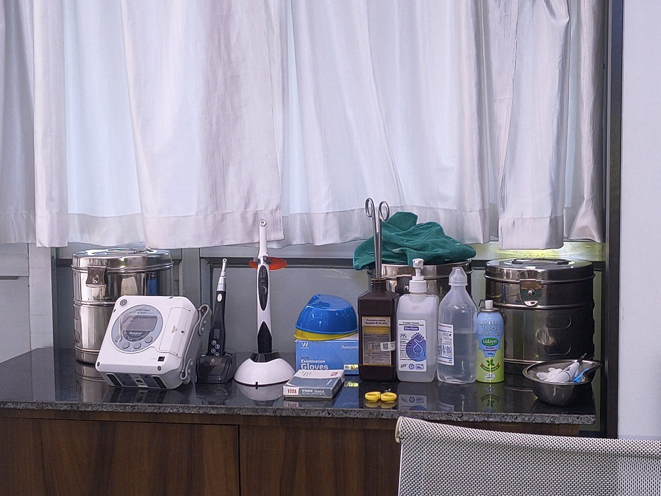 Sterilised instruments and equipment