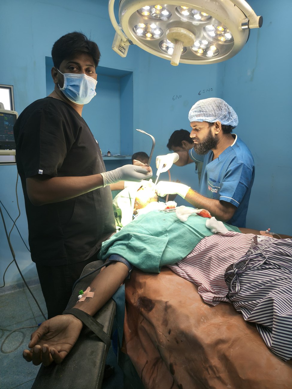 Surgical team in the operating room