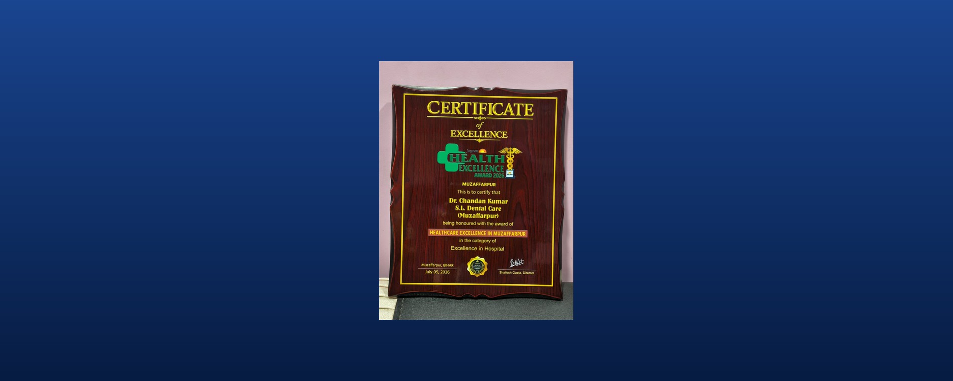 Certificate of Excellence, Jagran Health Excellence Award 2026