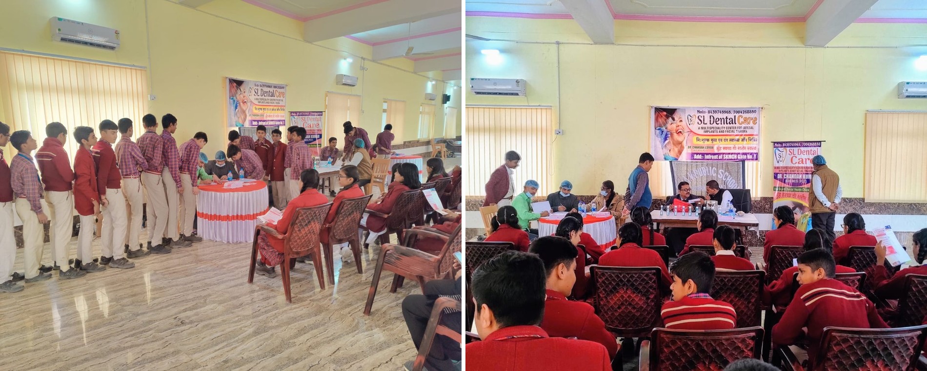 Free dental screening camp for school students