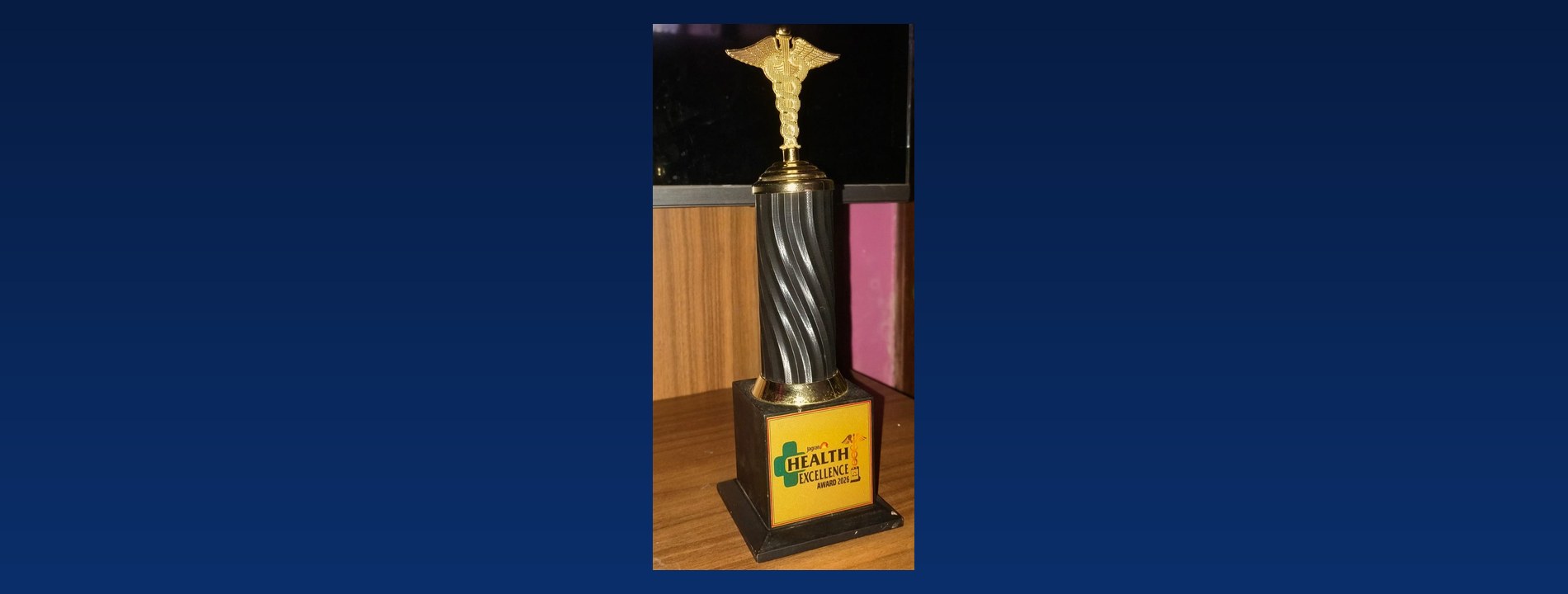 Jagran Health Excellence Award 2026 trophy